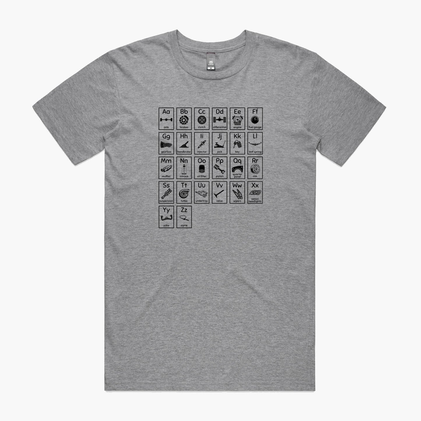 Car Guy Alphabet T-Shirt