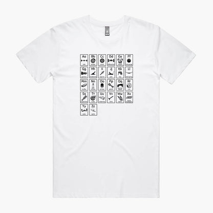 Car Guy Alphabet T-Shirt