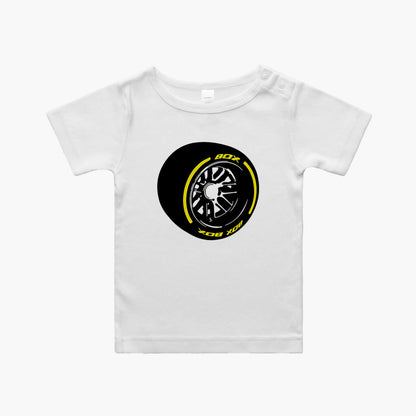 Box Box Box F1 Tyre Kids T-Shirt