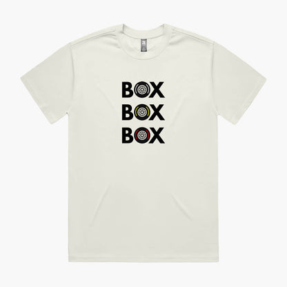 Box Box Box F1 Tyre T-Shirt