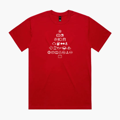 Dash Warning Lights Christmas Tree T-Shirt