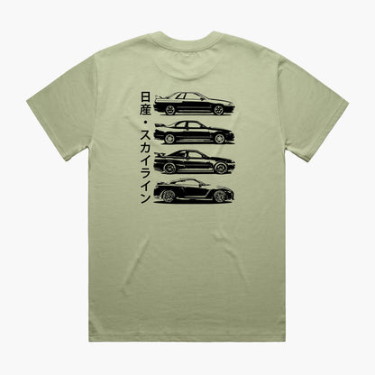 Nissan GTR Generations T-Shirt