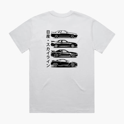 Nissan GTR Generations T-Shirt