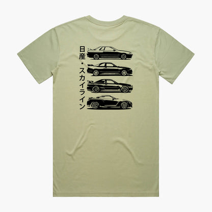 Nissan GTR Generations T-Shirt