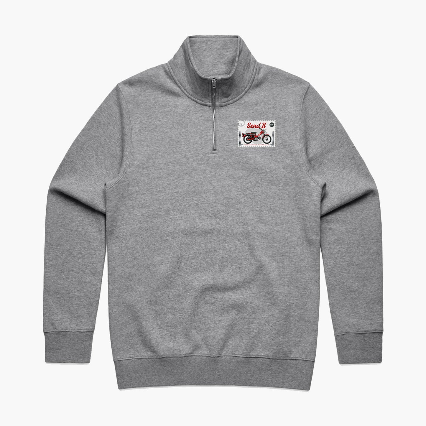 Postie Bike Half Zip Crew