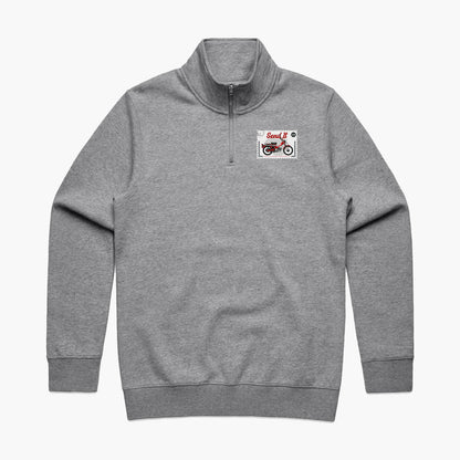 Postie Bike Half Zip Crew