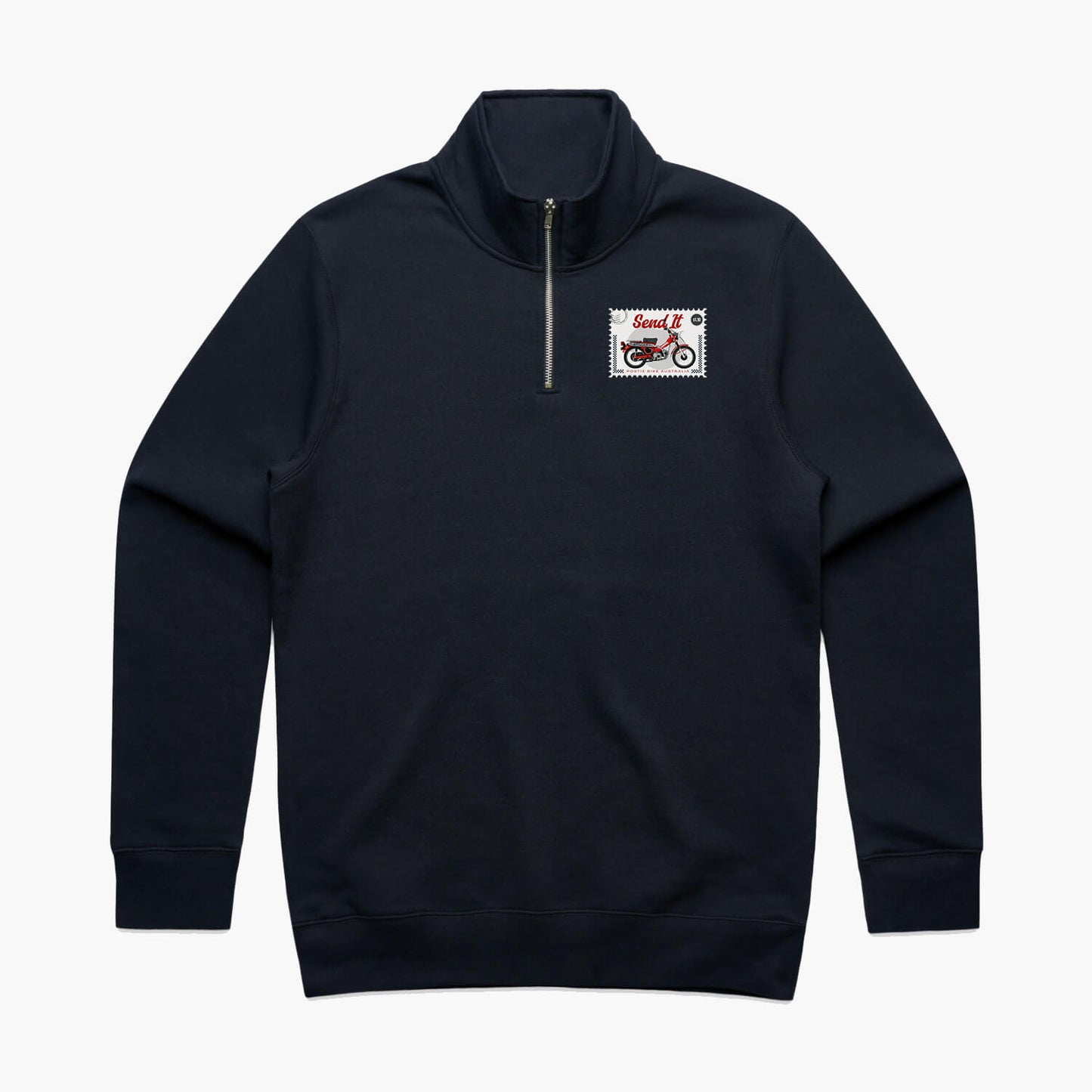 Postie Bike Half Zip Crew