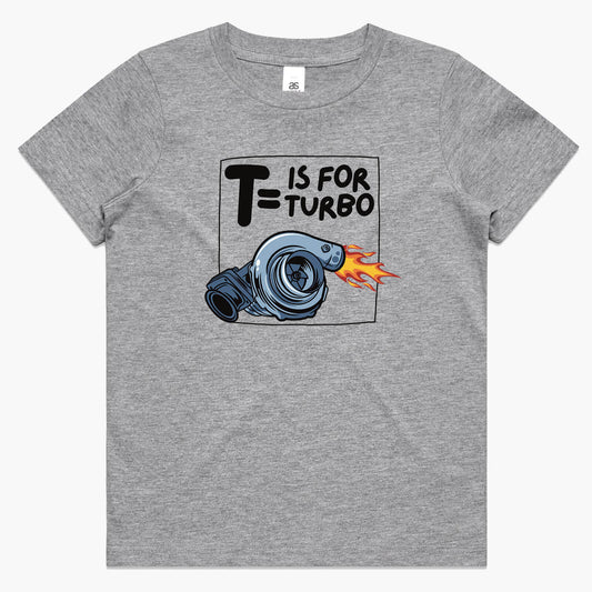 T is for Turbo Kids Tee