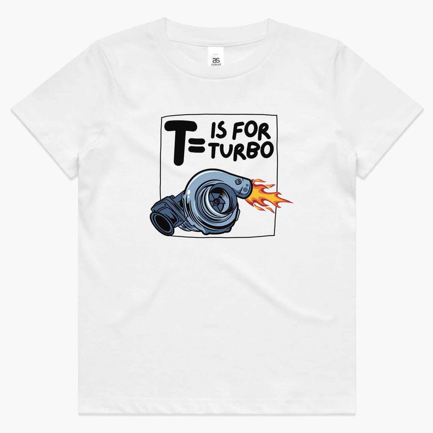 T is for Turbo Kids Tee